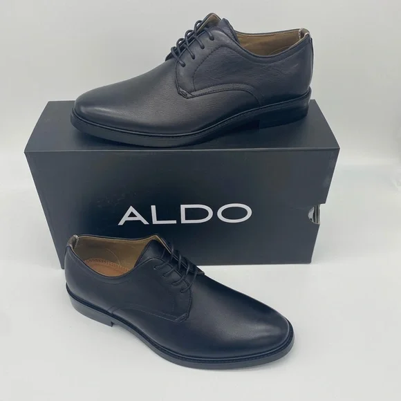 ALDO Formal Leather Men's Black Nodales - NWT - Picture 3 of 8